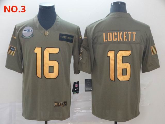 Men's Seattle Seahawks #16 Tyler Lockett Jersey NO.3;
